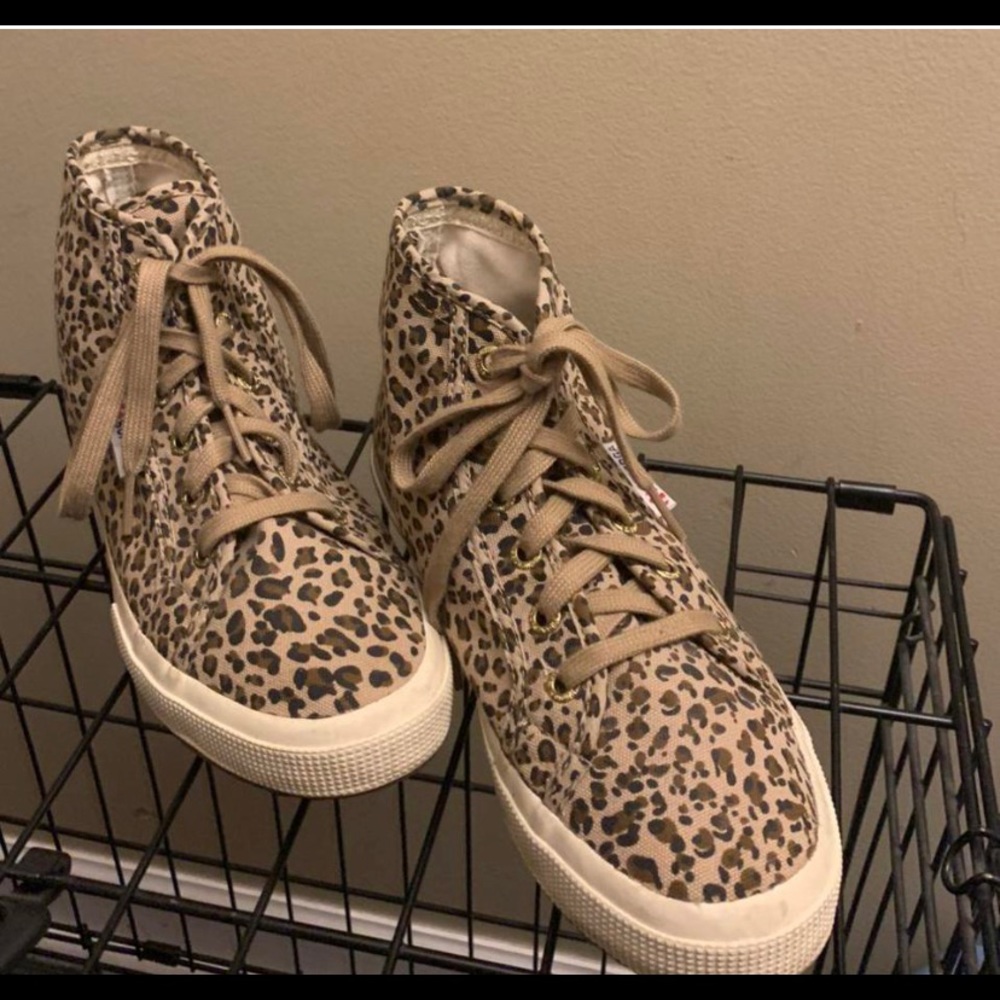 Leopard High Top SuperGa Sneakers